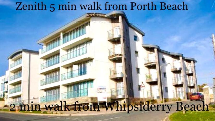 Seaview, Luxury Apartment, 2 Min Walk To Porth Beach New Quay Kültér fotó